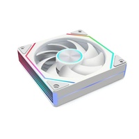 Ventilateurs de boîtier ARGB blancs de 120 mm en gros pour refroidisseur de processeur, ventilateurs de refroidissement PC colorés ARGB pour boîtier de PC de jeu