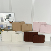 Sac de rangement minimaliste pour tablette, tendance, rayé, polyvalent, pochette pour ordinateur portable 14 pouces, en promotion