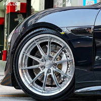 Jantes forgées personnalisées en 2 parties, 6061-T651, polies, argentées, multi-rayons, 18, 19, 20, 22, 24 pouces, 5x114.3, pour Porsche 911 Gt3 Rs BMW M4