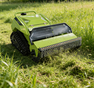 Cortacésped de orugas 4x4 todoterreno con control remoto y función de mulching, ideal para viñedos y desmalezado seguro - ¡Venta caliente! - Product Image 3