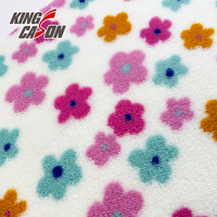 Kingcason Fabricant Grossiste Tissus Polaires Arctiques 100% Polyester Double Face à Imprimé Floral pour Couvertures et Plaids