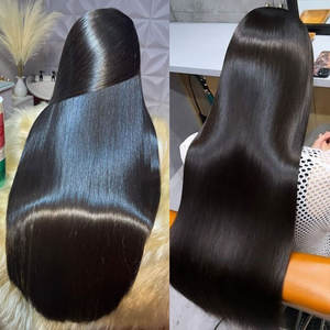 Perruque Lace 5X5 HD, cheveux humains vierges Bleach Kont sans colle, perruques Lace Frontal HD péruviennes à cuticules alignées pour femmes noires - Product Image 3