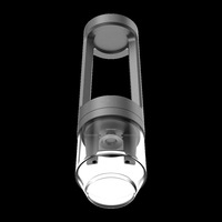Chicha haut de gamme QUASAR en métal givré avec un design unique, écologique et durable, ensemble complet.