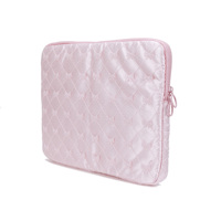 Funda para Portátil con Lazo Bordado de Encaje para 13-14 Pulgadas, Bolsa para Computadora con Sensación de PU Agradable al Tacto, Resistente a Arañazos con Forro de Terciopelo