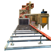 Machine de sablage à rouleaux automatique pour tôles d'acier, poutres en H et surfaces de tuyaux en acier