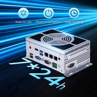 Mini boîtier industriel PC VGA sans ventilateur Intel Core I3/I5/I7 4G GPIO RS232/RS485 Dual LAN J1900 7th/8th/10th Wide Industrial Drive