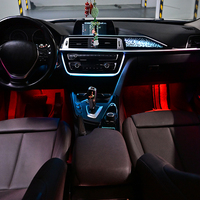 Lampe LED de voiture TMPRO, 64 couleurs, éclairage ambiant intérieur, mise à niveau pour BMW Série 3 2013-2019 F30 F31 F34 F36, éclairage de garniture de haut-parleur de porte