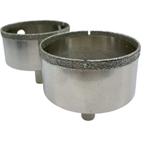 En stock : Forets diamantés XBM 60 mm, longueur totale 150 mm, pour perçage à sec ou à eau, diamant creux perforé pour verre 6 mm, ODM/OEM