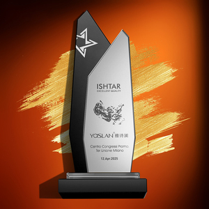 <strong>2026</strong> Creative Personal Customized Luxury Business <strong>Trophy</strong> and <strong>Awards</strong> Modern High-End Glass <strong>Crystal</strong> Honor Colorful Printing - Product Image 4