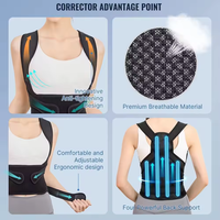 Nouveautés orthèse de soutien dorsal de scoliose réglable personnalisé pour hommes femmes correcteur de Posture de ceinture en néoprène