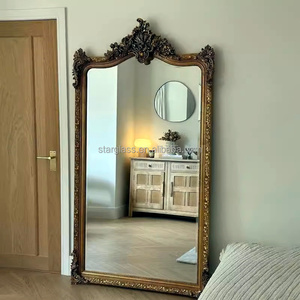 Bán buôn Gương Gỗ sàn đầy đủ chiều dài treo tường gương khung gỗ phòng ngủ lớn gương - Product Image 5