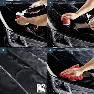 Cire et polissage pour voiture, couleur noire, 500 ml, brillance intense et anti-rayures pour peinture noire - Product Image 5