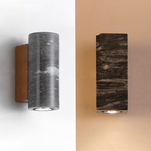 Lampe murale d'art design minimaliste de luxe moderne, salle à manger, couloir, chambre à coucher, motif marbré - Product Image 5