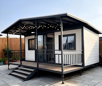 Maßgefertigte Hochwertige Minimalistische 20ft Faltbare Erweiterbare Container-Villa Vollständig Eingerichteter Innenraum 3-Zimmer-Apartment
