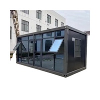 Maison conteneur préfabriquée portable en kit, 2 chambres, sur mesure, en gros, avec toit en tuiles inclinées, design moderne, pour écoles et centres commerciaux