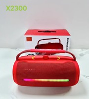 Enceinte portable sans fil BOOMBOX2300, haute puissance, basses profondes, son stéréo, LED RGB, enceinte de fête extérieure avec poignée