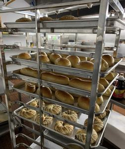 Carretilla de panadería de grado alimenticio resistente a altas temperaturas, ruedas de carrito, carrito de secado multicapa para hoteles y restaurantes - Product Image 1