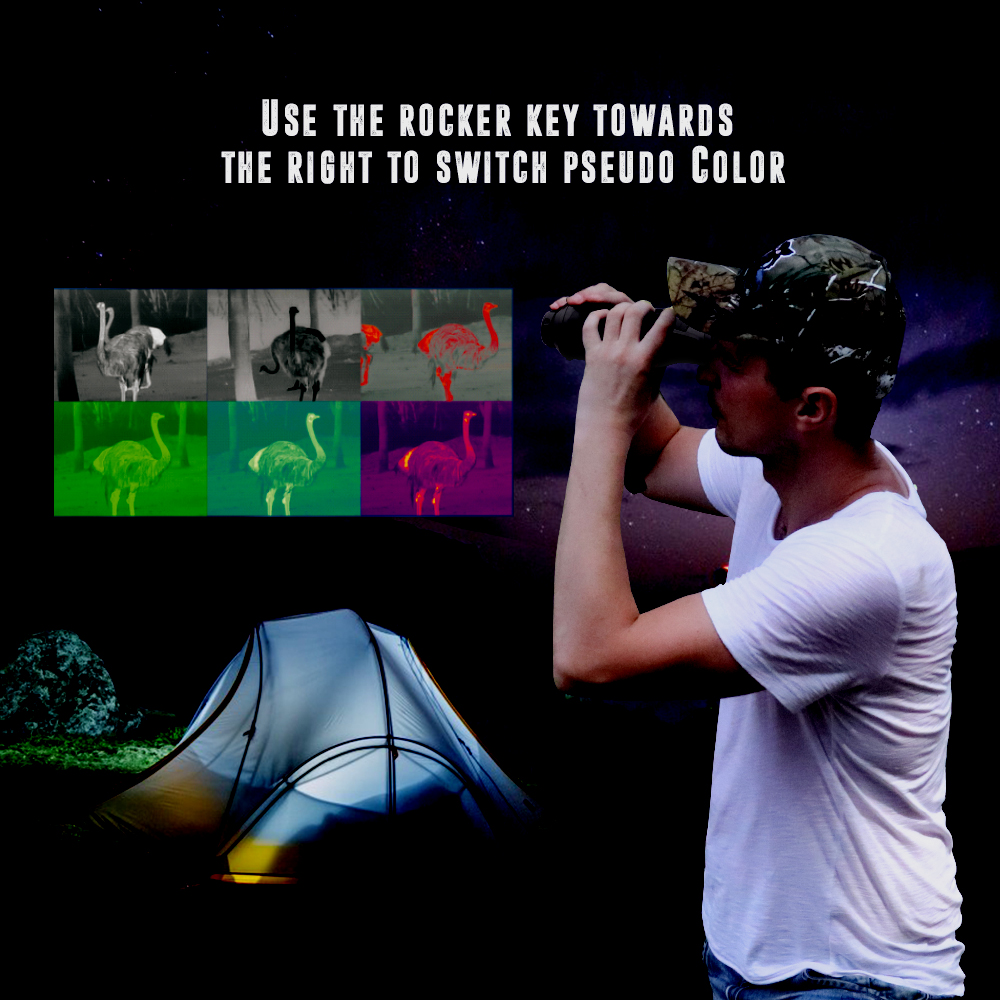 Thermal Night Vision Monocular Black WIFI Connection