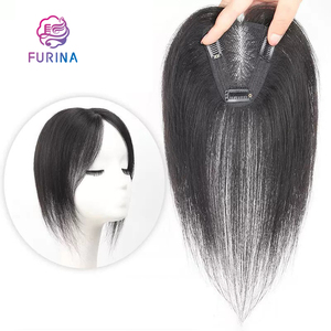 ท็อปเปอร์ผมจีนแบบ T-shape ขนาด 10 นิ้ว สำหรับวิกผมแบบตาข่าย คลิปติดผมธรรมชาติสำหรับผู้หญิง สามารถฟอก/ดัด/ย้อมสีได้ทุกแบบ - Product Image 5