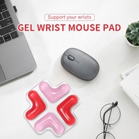 Sanskrit dessin animé Gel forme clavier tapis tapis de souris rouge rose accoudoir poignet Transparent tapis de souris jeu tapis de souris pour bureau à domicile