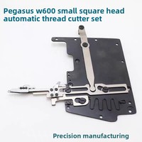 Machine à coudre à point noué à tête carrée, trois aiguilles, cinq fils, avec tête de coupe automatique Pegasus W600