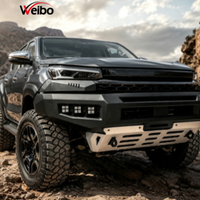 Accessoires pour pick-up 4x4 : Barre de protection avant et arrière en acier style aile pour Toyota Hilux Travo 2026