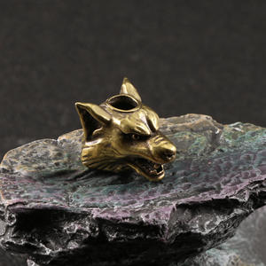 หมาป่ามีดจี้ลูกปัดเครื่องประดับ DIY ทองแดงลูกปัดย้อนยุค - Product Image 3