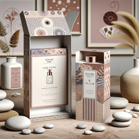 Coffret de Soins de la Peau Crown Win, Boîtes Rigides Écologiques, Embossage, Cadeau de la Saint-Valentin, Trousse de Maquillage Professionnelle avec Diviseurs, Coffret en Carton