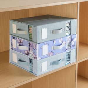 Foldable Storage Box Rectangle 0.8kg With Window For Clothes Sheets Blankets Home Use Clothing Organizer - Product Image 2