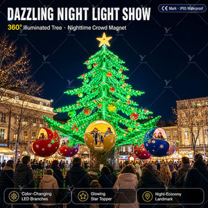 Manège géant arbre de Noël, carrousel rotatif emblématique, pour enfants et familles, pour parcs d'attractions et de fêtes foraines, Belgique <span class=keywords><strong>France</strong></span>, prix usine - Product Image 5