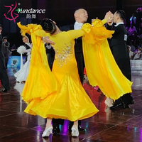B-24137 personnalisé nouvelle robe de danse de salon standard international robes de danse de salon en soie perlée de haute qualité à vendre