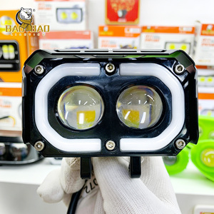 Luz <span class=keywords><strong>Antiniebla</strong></span> LED para Motocicleta BB2072, Blanca y Amarilla, Estroboscópica, RGB, Anillo de Ojo de Ángel, 2 Lentes, Amplio Voltaje, Fabricante de LED para Motocicletas - Product Image 3