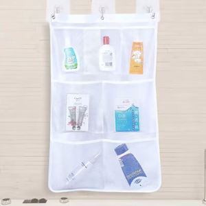 Modern Eco-Friendly Foldable Mesh <b>Shower</b> Caddy with 6 Pockets & Hook 65x43cm for Household Kids College Bathroom <b>Storage</b> - Product Image 5