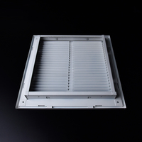 Grille de filtre à air de retour en acier, grille de ventilation amovible, couvercle de conduit de ventilation, grille de retour d'air, grille de filtre à air de retour