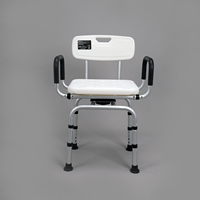 Chaise de douche pour personnes âgées handicapées, sûre, sécurisée, de qualité supérieure, réglable, portable, légère, pour le corps
