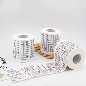 Divertente Rotolo di Carta Igienica Colorata a 3 Veli in Pura Polpa di Legno con Stampa <span class=keywords><strong>Sudoku</strong></span> - Product Image 5