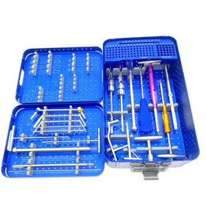 Xương phẫu thuật DHS & DCS tấm cụ Kit Set chấn thương phẫu thuật khóa tấm chỉnh hình cụ