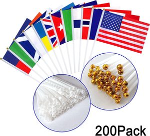 Banderas de Mano Portuguesas con Palo, 11.8*7.8 Pulgadas, Paquete de 20, Bandera Pequeña de <span class=keywords><strong>Portugal</strong></span> para Partidos de Fútbol, Actividades Culturales, Día Nacional - Product Image 2
