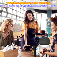 Tente de table en cuir Porte-menu en cuir Panneau d'affichage Couvertures de menu noires pour cafés, bars ou restaurants pour menus de 4*6 pouces