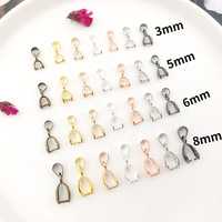 Jade pendentif clip boucle Melon graine boucle cuivre 3mm/5mm/6mm/8mm bricolage Jade pendentif bijoux boucle