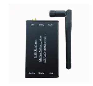 Fornecedor confiável DC 5V 2.4G ISM HIFI Wireless Stereo Audio Transmissor Receptor 16Bit 44KSPS 5Mbps Adaptador de Transmissão de longa distância