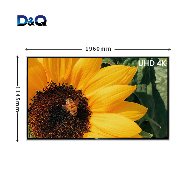 D & Q TV-86 дюймовый 4K большой плоский экран UHD умный светодиодный телевизор, не QLED Smart 8K LED телевизор