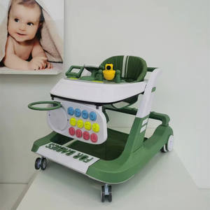 Yeni stil popüler 4-In-1 anti-pinching yarış arabası bebek yürüteci/müzik bebek yürüteci yardımcısı bebek yürüteci tekerlekler ve koltuk ile - Product Image 3