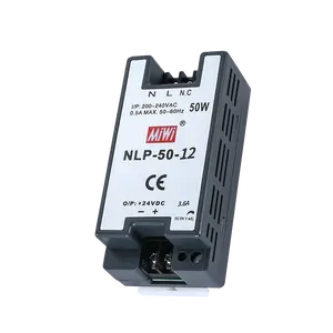 Miwi NLP-50-12 3. 6a 12V 50W Voedingsadapter Din Rail Schakelende Voeding