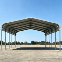Abri de voiture en acier préfabriqué galvanisé à chaud, robuste, pour extérieur