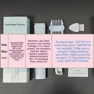 2025 transfrontalier exclusif femmes rasoir électrique ménage épilateur pour parties intimes <span class=keywords><strong>zone</strong></span> <span class=keywords><strong>intime</strong></span> tondeuse à cheveux aisselles - Product Image 6