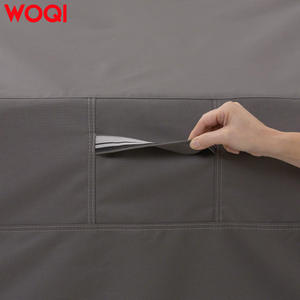 Housse de protection pour barbecue WOQI 72x51x26 pouces, tissu Oxford imperméable, protection extérieure pour barbecue, gris - Product Image 2