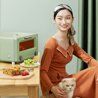 Mini four électrique multifonctionnel en acier inoxydable 10L four grille-pain domestique pour la cuisson et la cuisson à la vapeur boîtier métallique