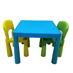 Wholesales detachable plastic multifunctional table chairs sets for children, modern compact kid-friendly kindergarten furniture