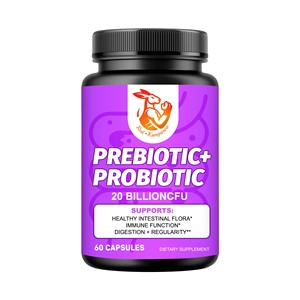 Cápsulas Prebióticas + Probióticas OEM ODM, Equilibran las Bacterias del Intestino, Fortalecen el Revestimiento del Microbioma, Apoyan la Regularidad Digestiva - Product Image 1